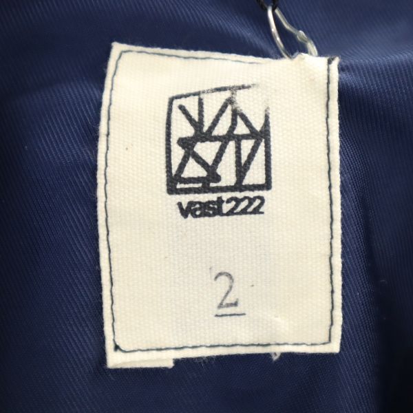 新品 バースト222 18AW V189-21 SNOW PARKA 日本製 スノーパーカー コート 2 紺 VAST222 フード メンズ