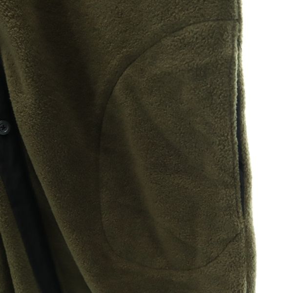 新品 VAST222 バースト222 18AW V183-08 FLEECE LONG JK 日本製 フリース ロング ジャケット 2 khaki ノーカラー カーキ メンズ