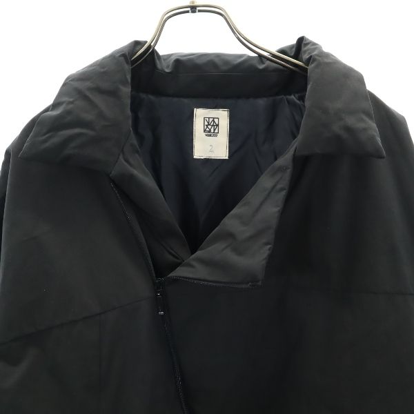 新品 VAST222 バースト222 18AW 日本製 中綿コート 2 黒 ジップ メンズ