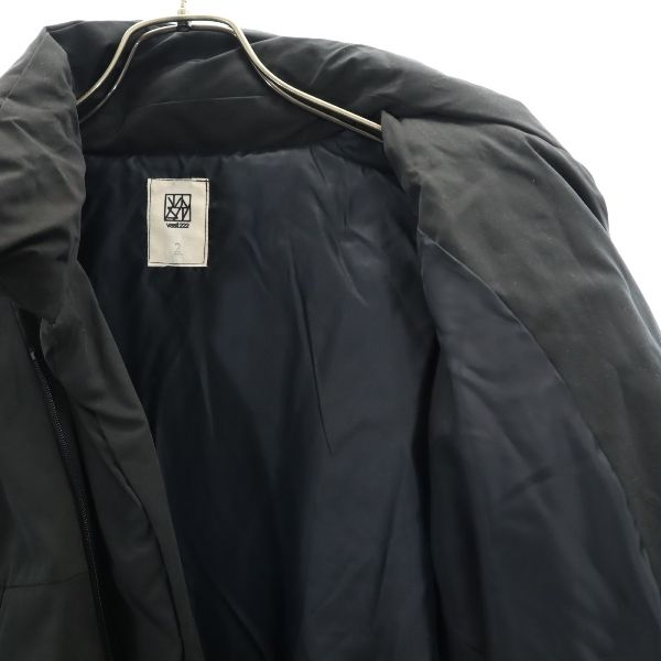 新品 VAST222 バースト222 18AW 日本製 中綿コート 2 黒 ジップ メンズ