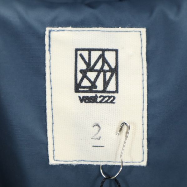 新品 VAST222 バースト222 20ss V201-08 LONG COAT 日本製 ロング チェスターコート 2 navy ネイビー メンズ